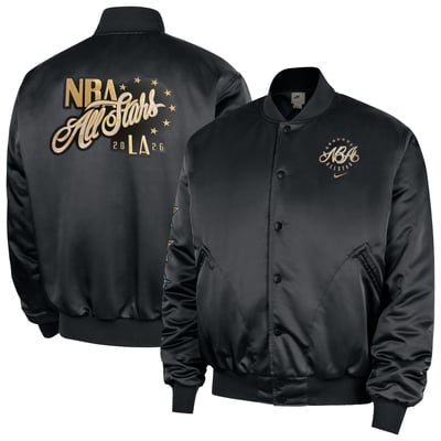 Nike 2026 NBA All-Star Game Satin Full-Snap Jacket - Black