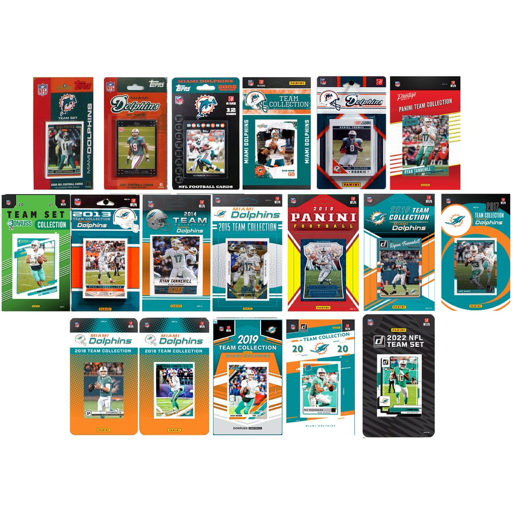  Miami Dolphins Trading Cards Team Sets