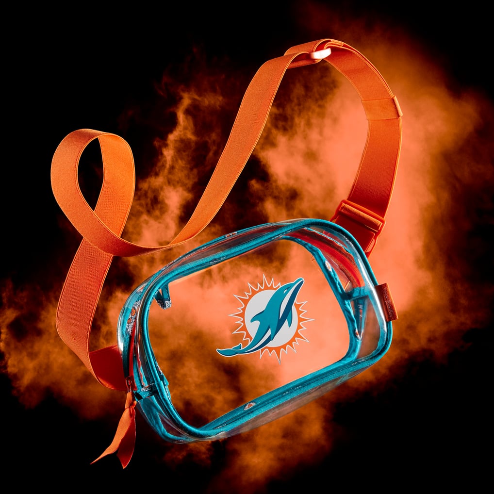  Miami Dolphins Vera Bradley Clear Small-Belt Bag