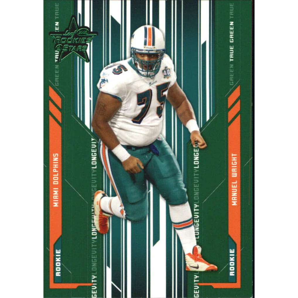 2005 Leaf Rookies and Stars Longevity True Green Parallel #189 Manuel Wright