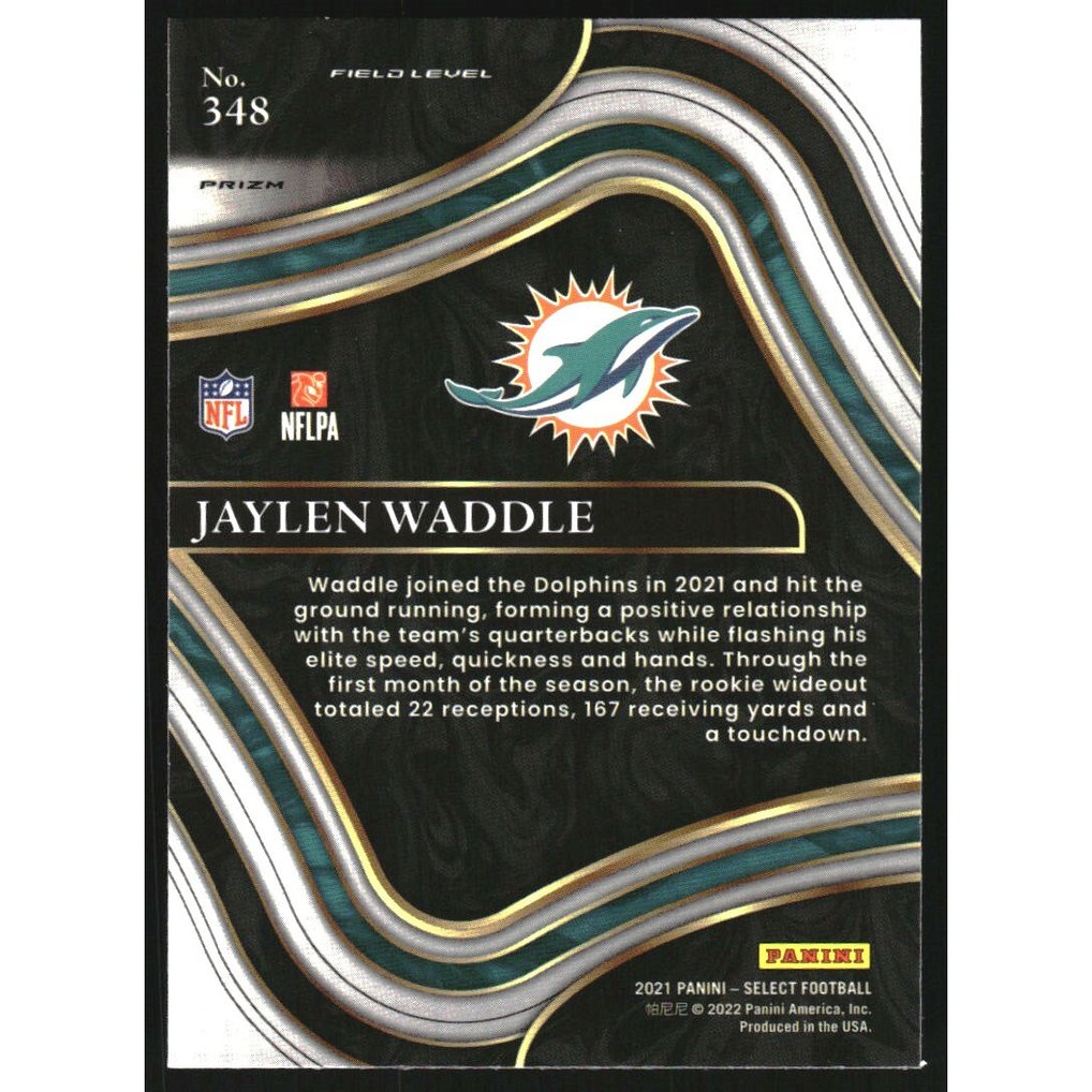2021 Select Prizm Silver #348 Jaylen Waddle