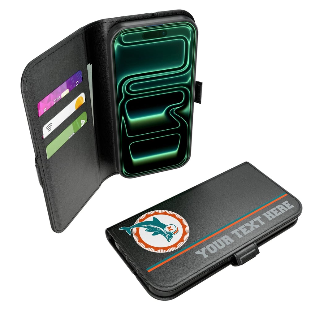Miami Dolphins Keyscaper Personalized iPhone Folio 2.0 Case