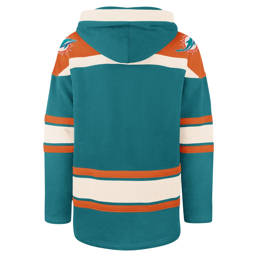 Miami Dolphins '47 Superior Lacer Pullover Hoodie - Aqua