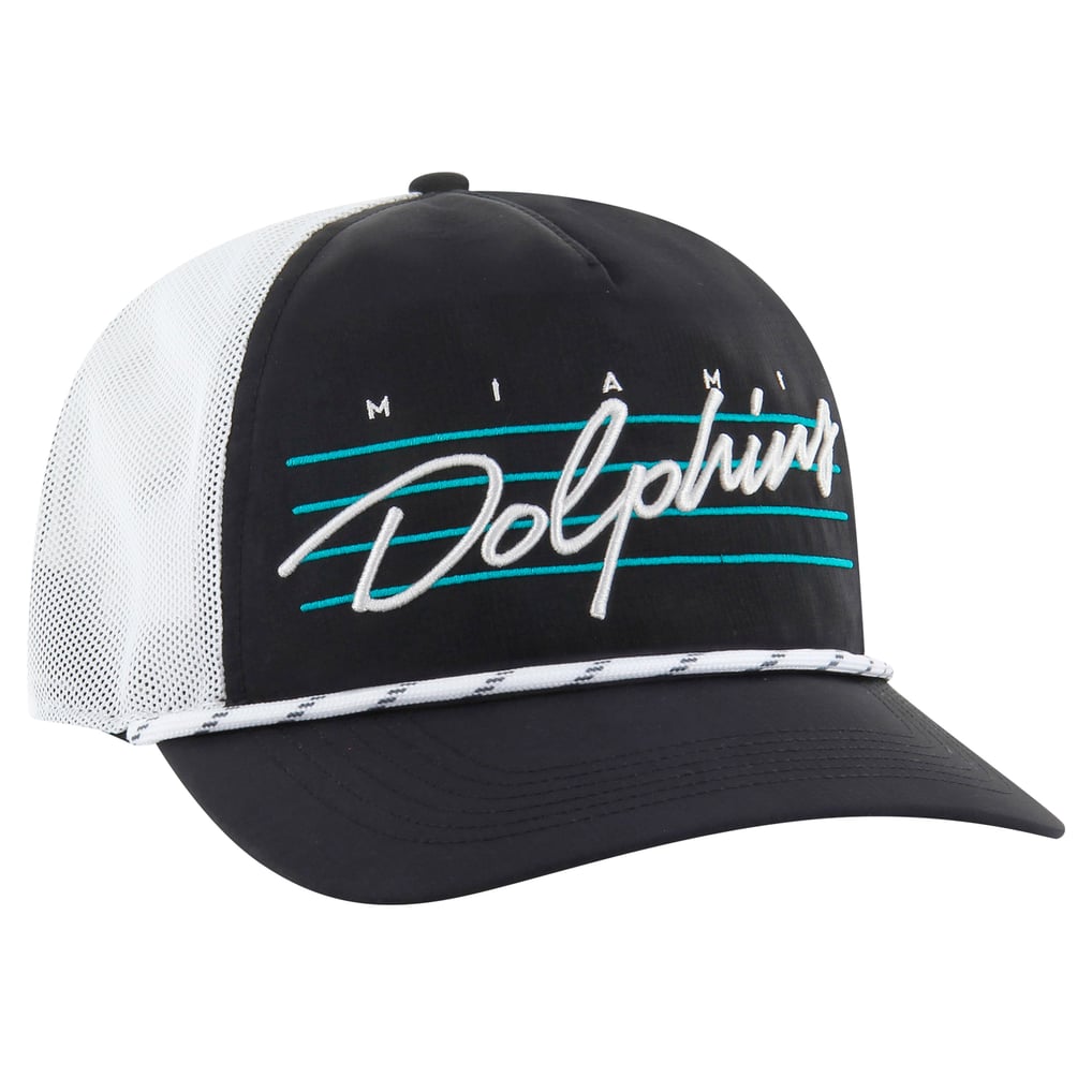  Miami Dolphins '47 Downburst Relaxed Hitch Trucker Adjustable Hat - Black/White