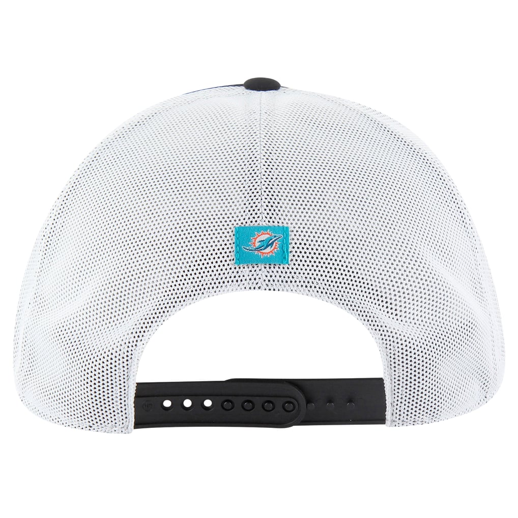  Miami Dolphins '47 Downburst Relaxed Hitch Trucker Adjustable Hat - Black/White