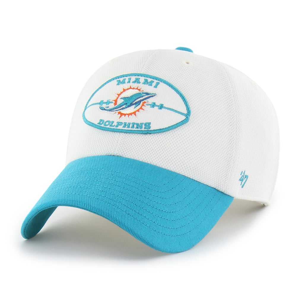 Miami Dolphins '47 Pique Patch Clean Up Adjustable Hat - Cream/Aqua