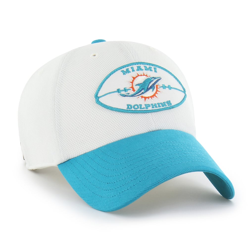 Miami Dolphins '47 Pique Patch Clean Up Adjustable Hat - Cream/Aqua
