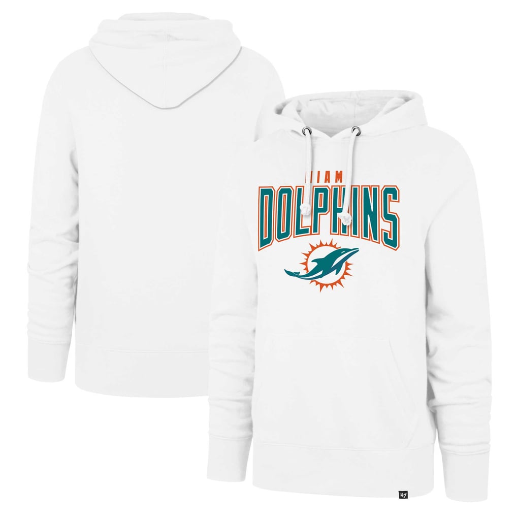 Miami Dolphins '47 Elements Arch Headline Pullover Hoodie - White