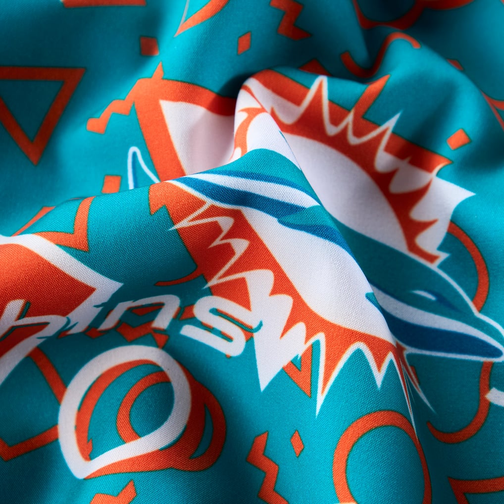 Miami Dolphins Chubbies Game Day Fit Classic Lined Swim Trunks - Aqua