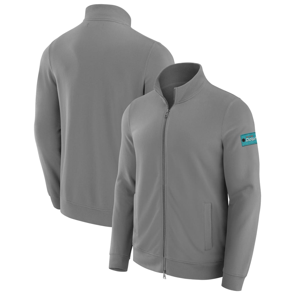 Miami Dolphins J. Palmer QB1 Full-Zip Sweatshirt - Graphite