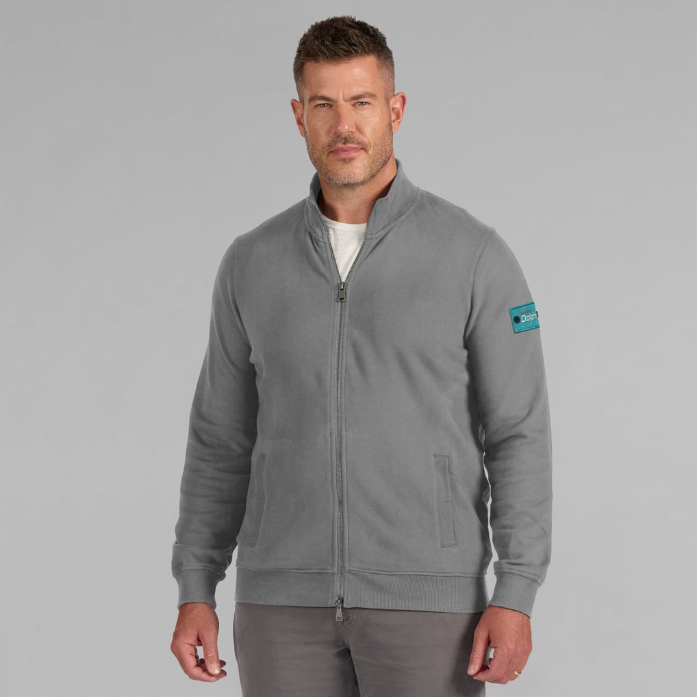 Miami Dolphins J. Palmer QB1 Full-Zip Sweatshirt - Graphite