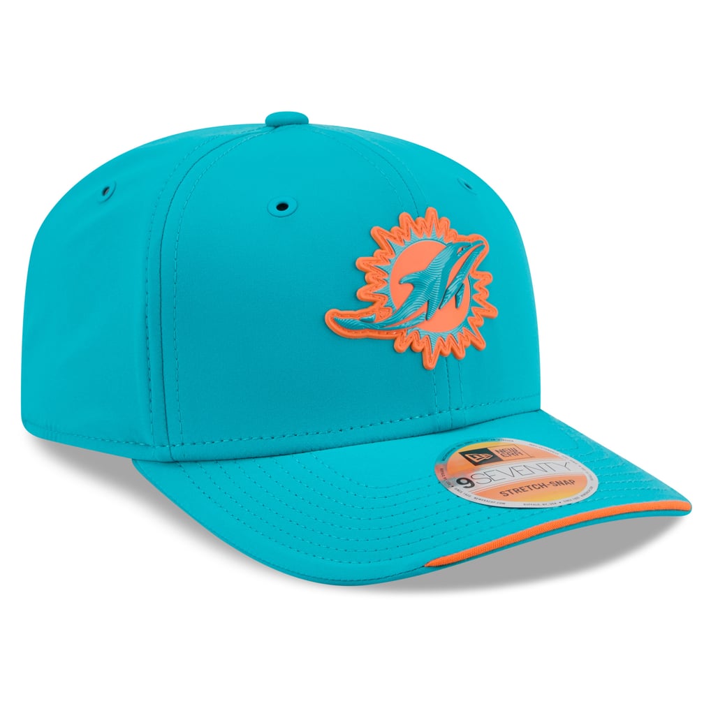 Miami Dolphins New Era 2026 Sideline 9SEVENTY Adjustable Hat - Aqua