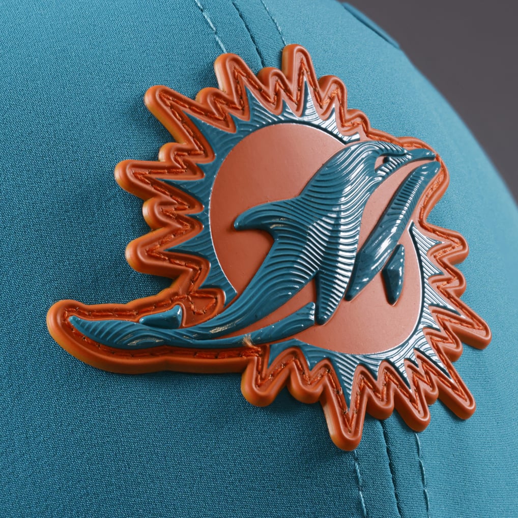 Miami Dolphins New Era 2026 Sideline 9SEVENTY Adjustable Hat - Aqua
