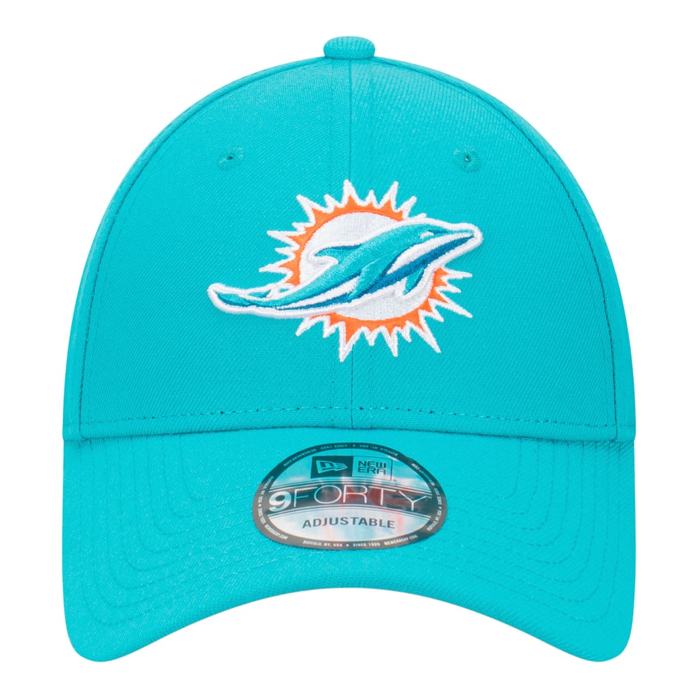  Miami Dolphins New Era Core Team 9FORTY Adjustable Hat - Aqua