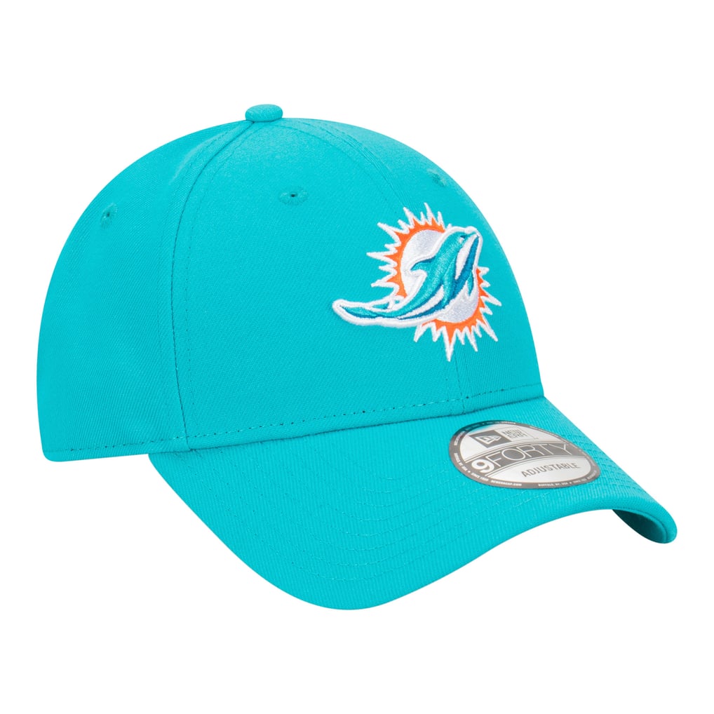  Miami Dolphins New Era Core Team 9FORTY Adjustable Hat - Aqua