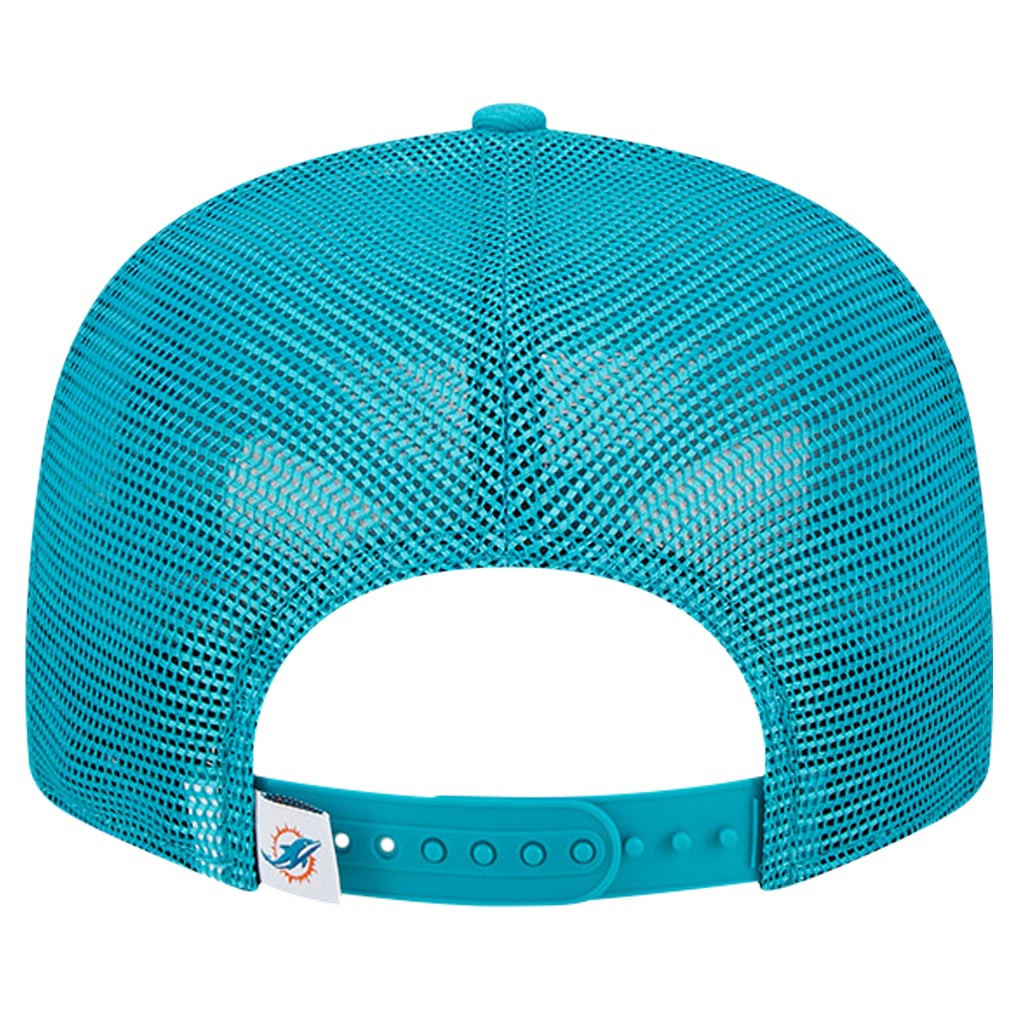 Miami Dolphins New Era Main Trucker 9FIFTY Snapback Hat - Aqua