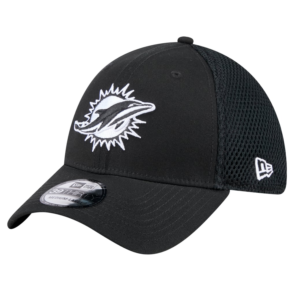 New Era Miami Dolphins Black Main Neo 39THIRTY Flex Hat
