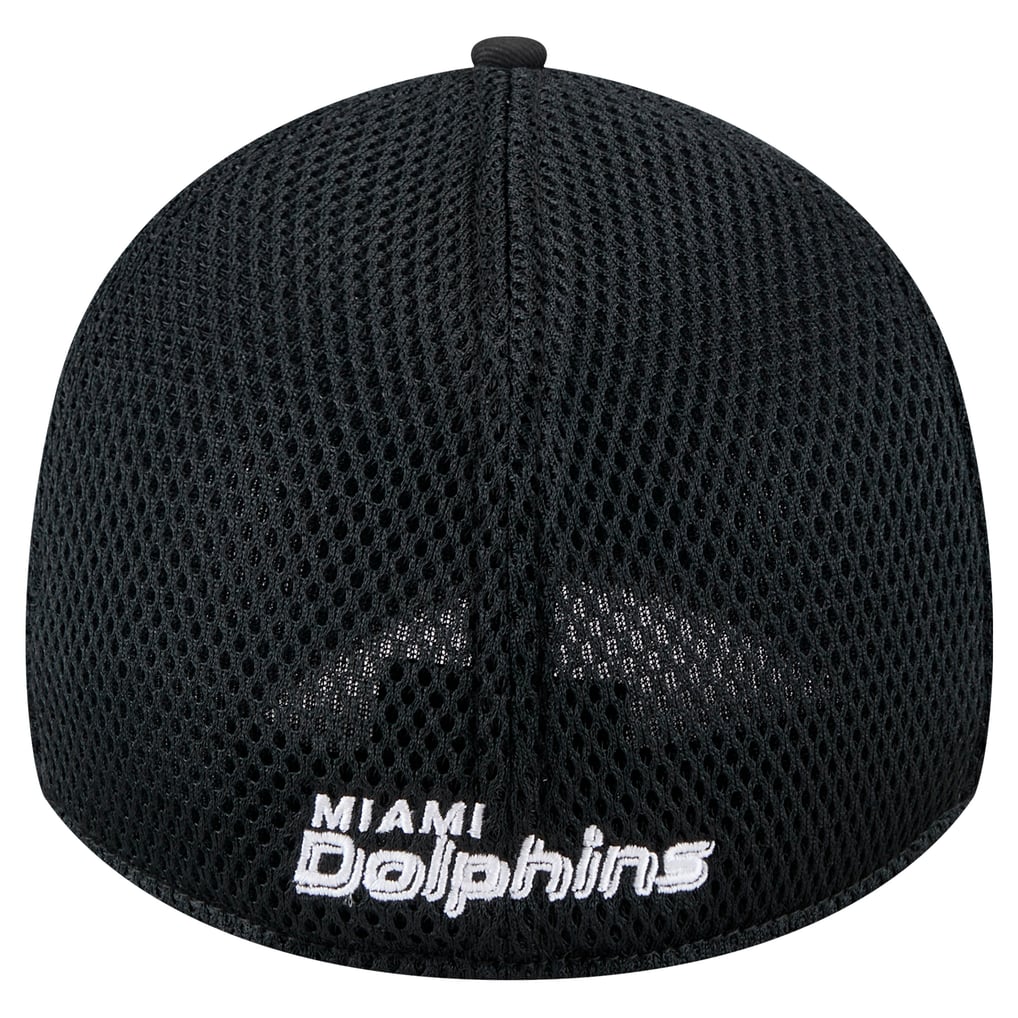 New Era Miami Dolphins Black Main Neo 39THIRTY Flex Hat