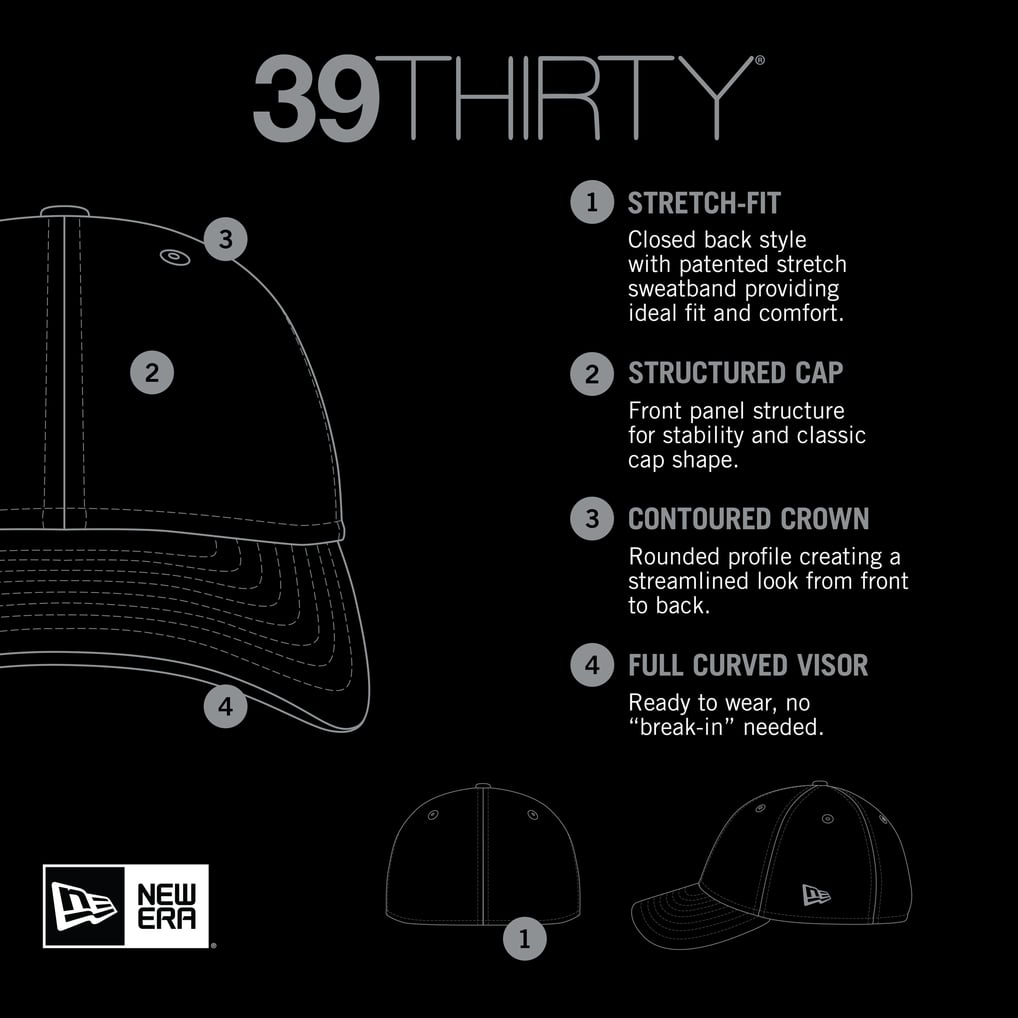 New Era Miami Dolphins Black Main Neo 39THIRTY Flex Hat