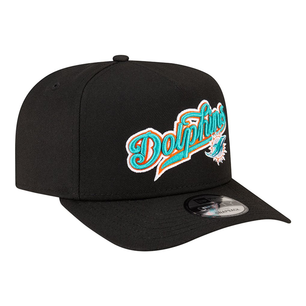  Miami Dolphins New Era Born x Raised A-Frame 9FIFTY Snapback Hat - Black