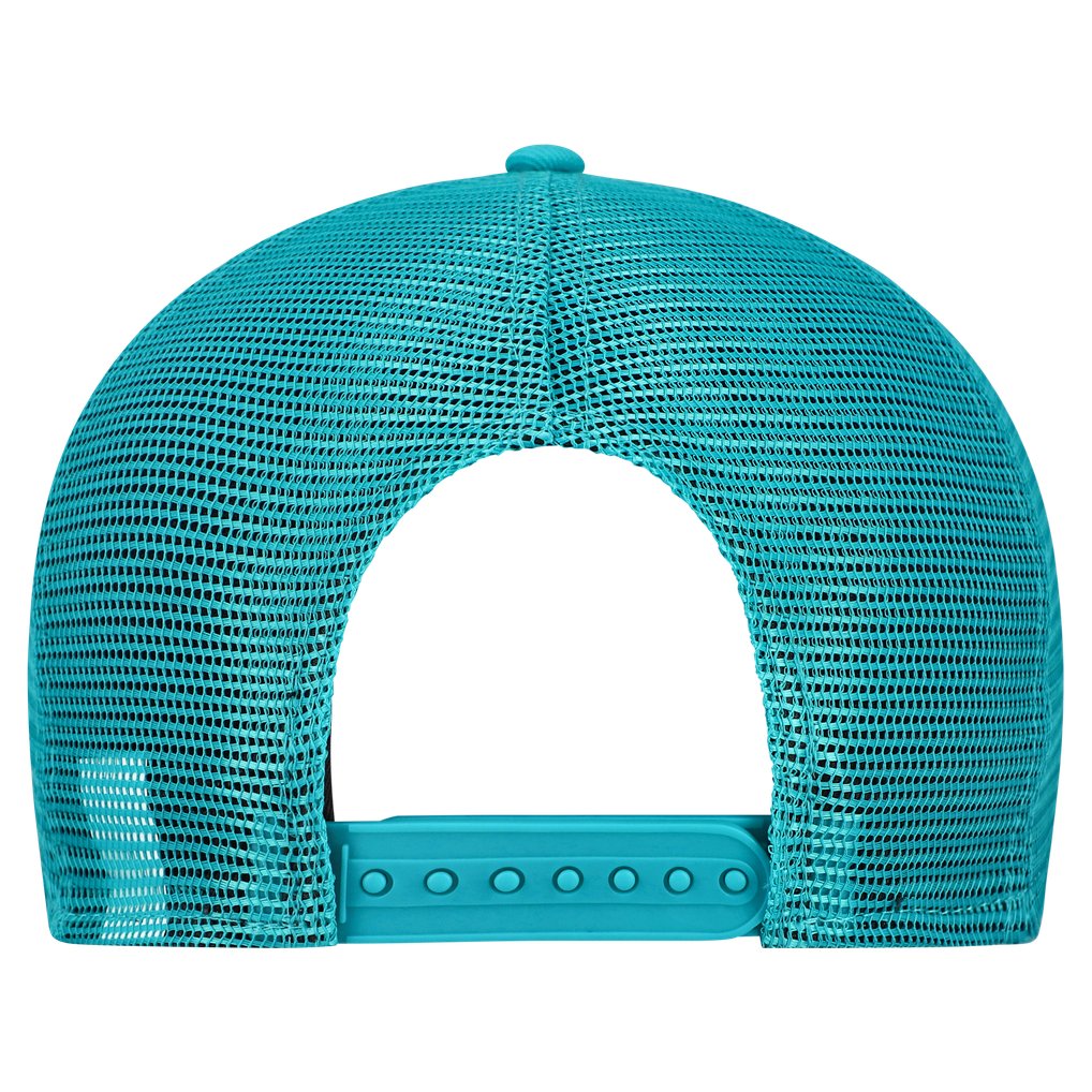  Miami Dolphins New Era Cork Split Panel 9FIFTY Trucker Snapback Hat - Gray/Aqua