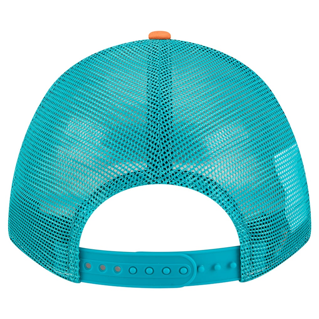 Miami Dolphins New Era  Linear A-Frame 9FORTY Adjustable Hat - Orange