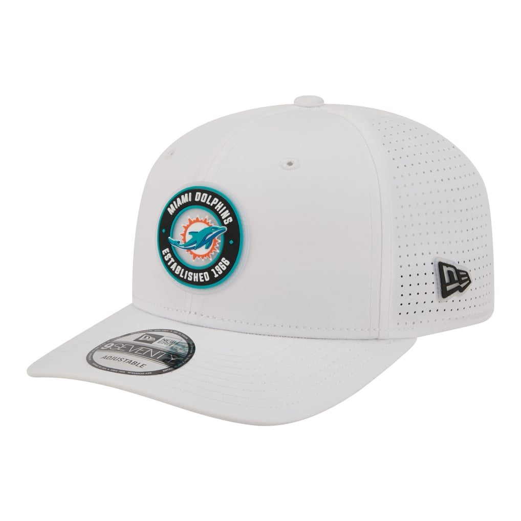  Miami Dolphins New Era COOLERA 9SEVENTY Adjustable Hat - White