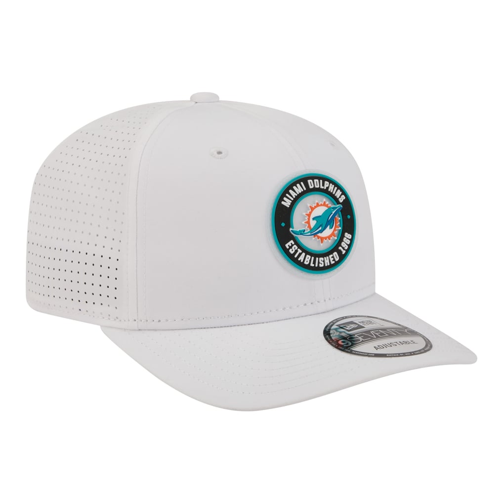  Miami Dolphins New Era COOLERA 9SEVENTY Adjustable Hat - White