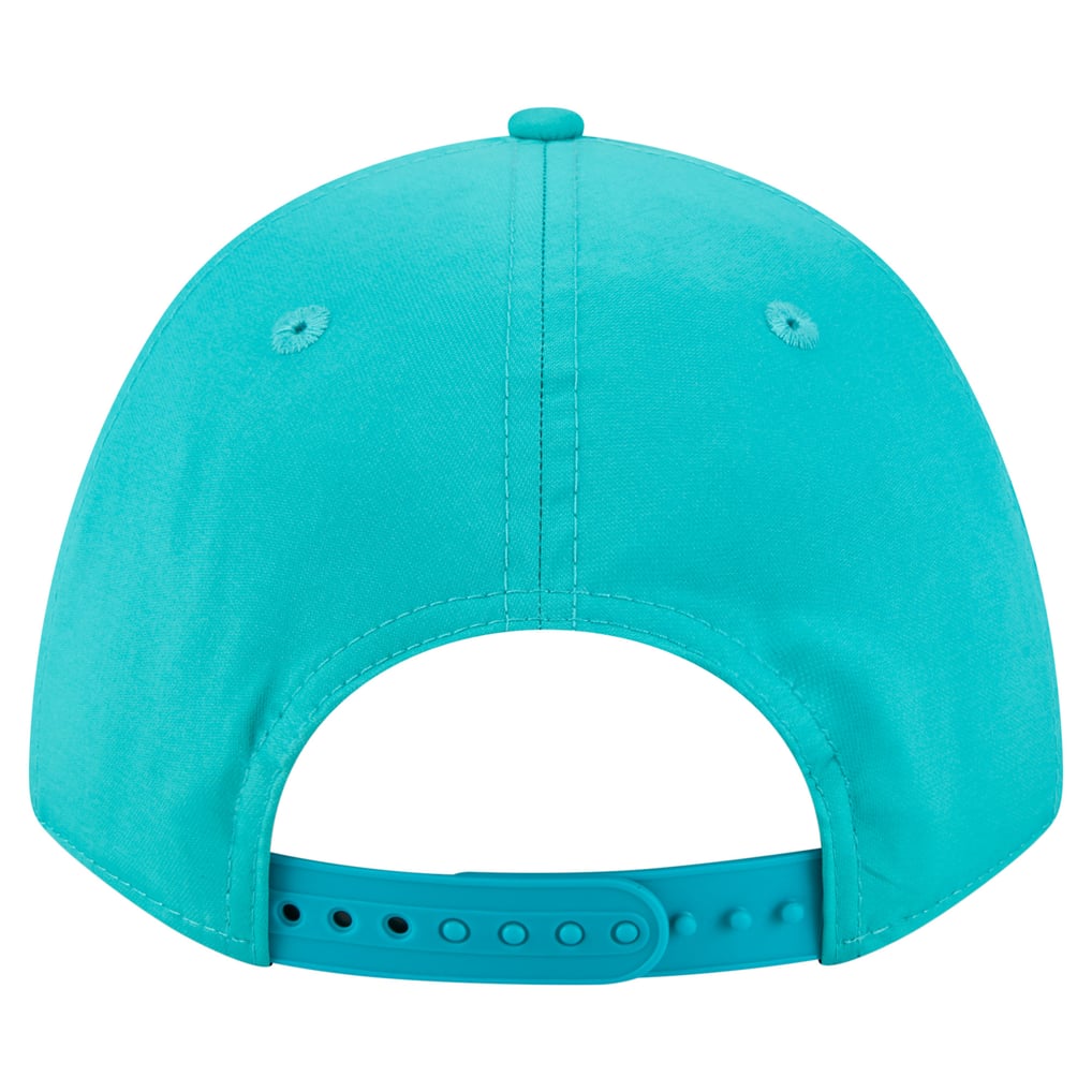  Miami Dolphins New Era Adventure Gradient 9FORTY M-Crown A-Frame Adjustable Hat - White/Aqua