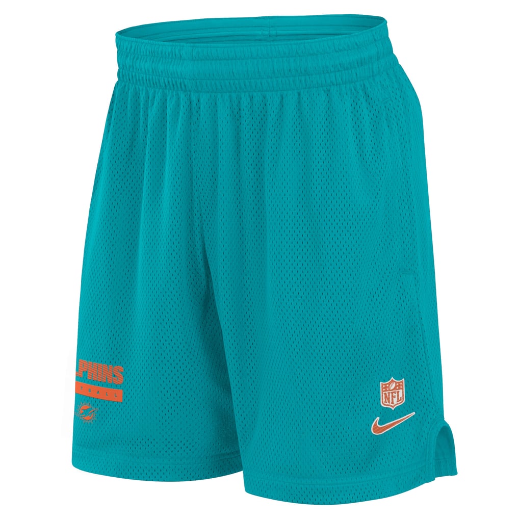 Miami Dolphins Nike 2024 Sideline Performance Mesh Shorts - Aqua