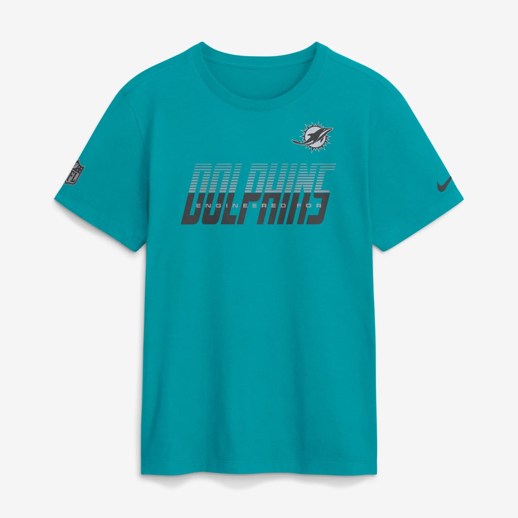 Miami Dolphins Nike Sideline Dri-FIT T-Shirt - Aqua