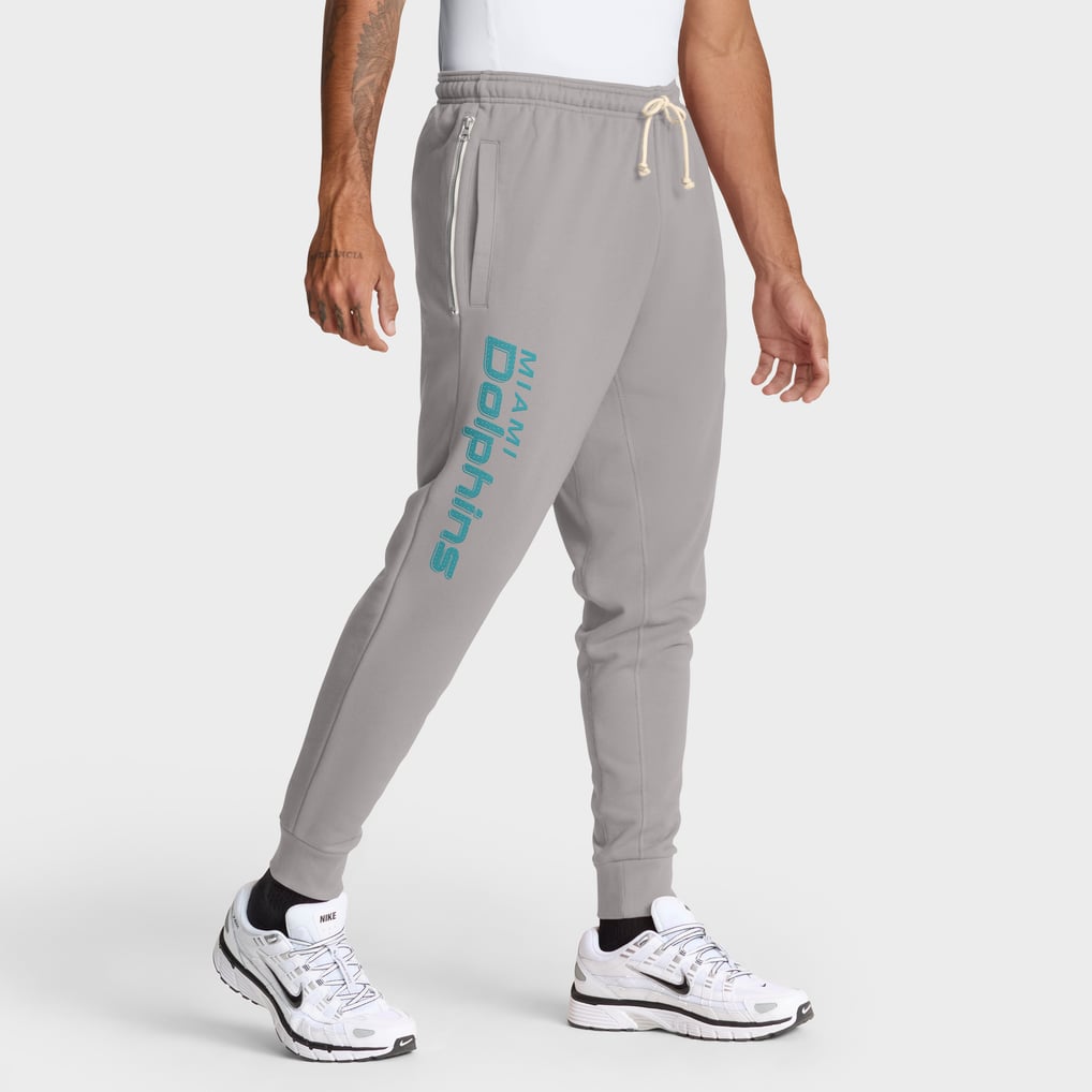 Miami Dolphins Nike Sideline Standard Issue Ground Game Dri-FIT Taper Pants - Gray