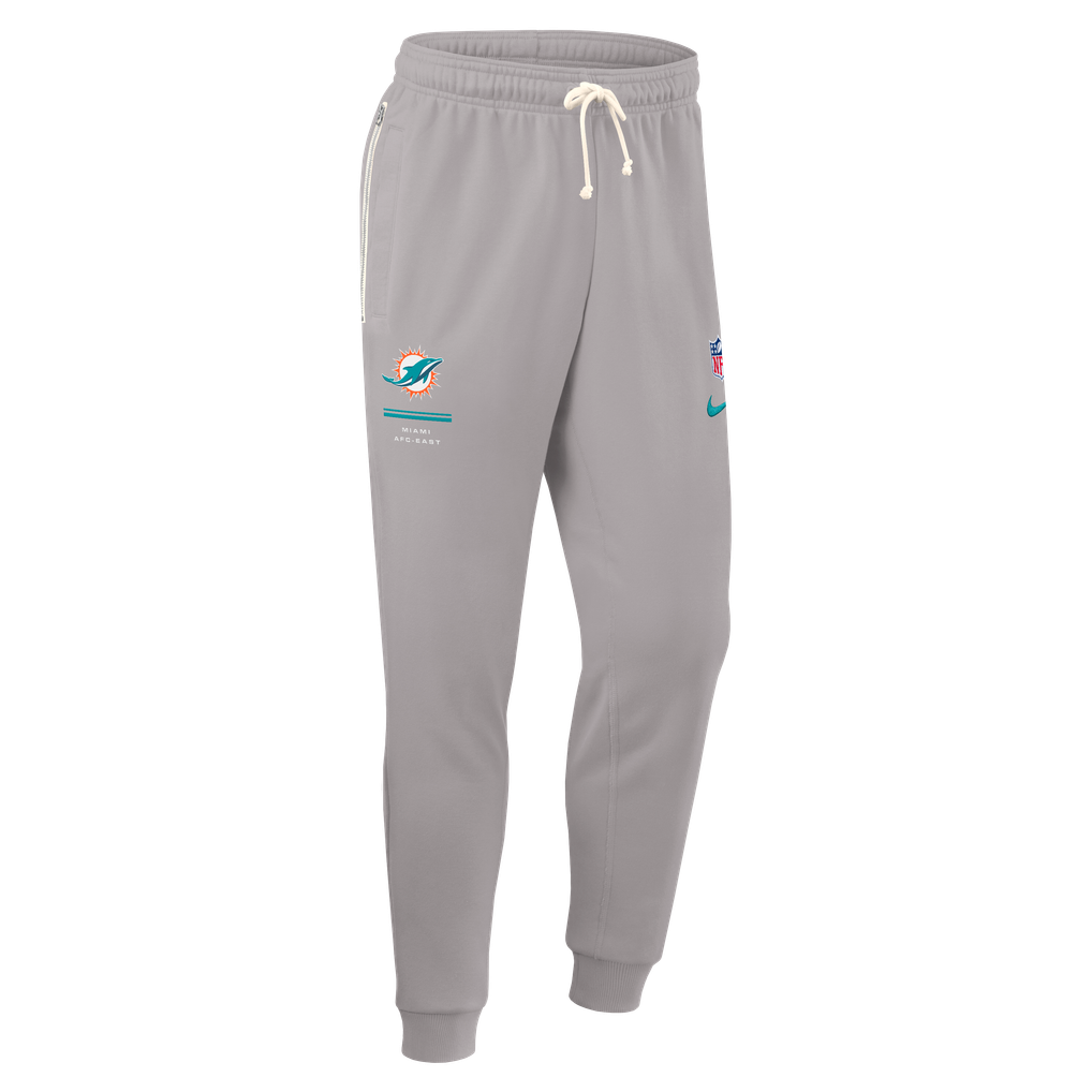 Miami Dolphins Nike Sideline Standard Issue Touchback Kick Dri-FIT Taper Pants - Gray