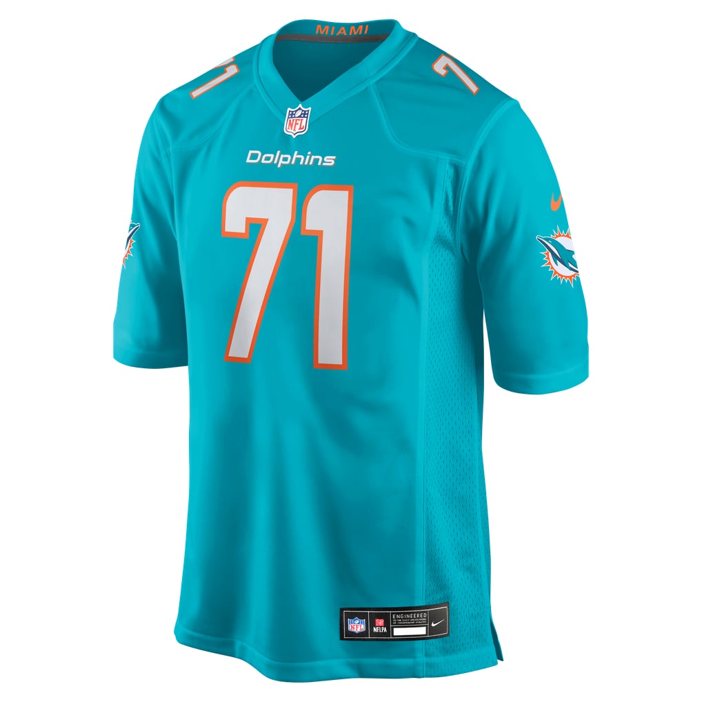 Kion Smith Miami Dolphins Nike  Game Jersey -  Aqua