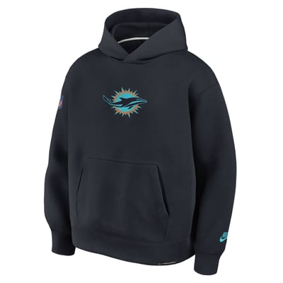  Miami Dolphins Nike Rivalries Collection Oversized Tech Fleece Hoodie - Navy