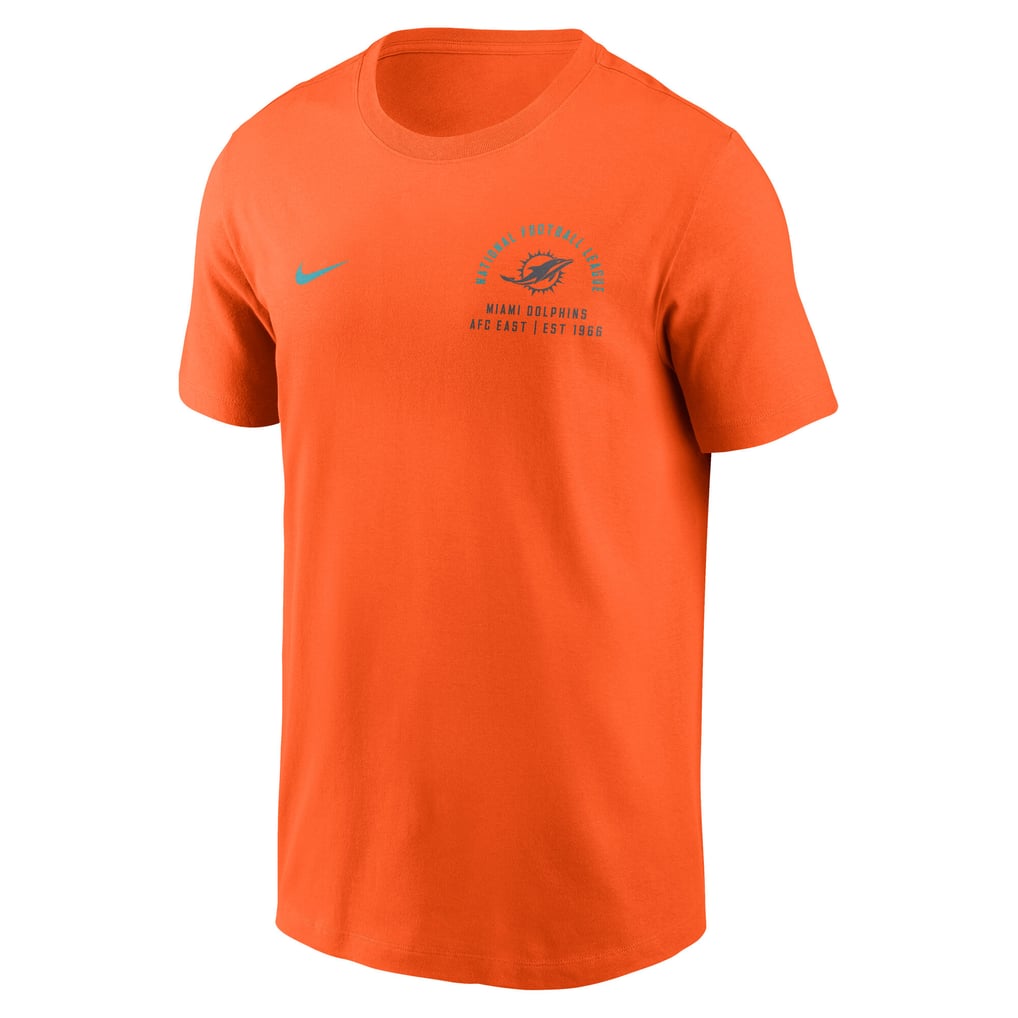 Miami Dolphins Nike Split Logo T-Shirt - Orange