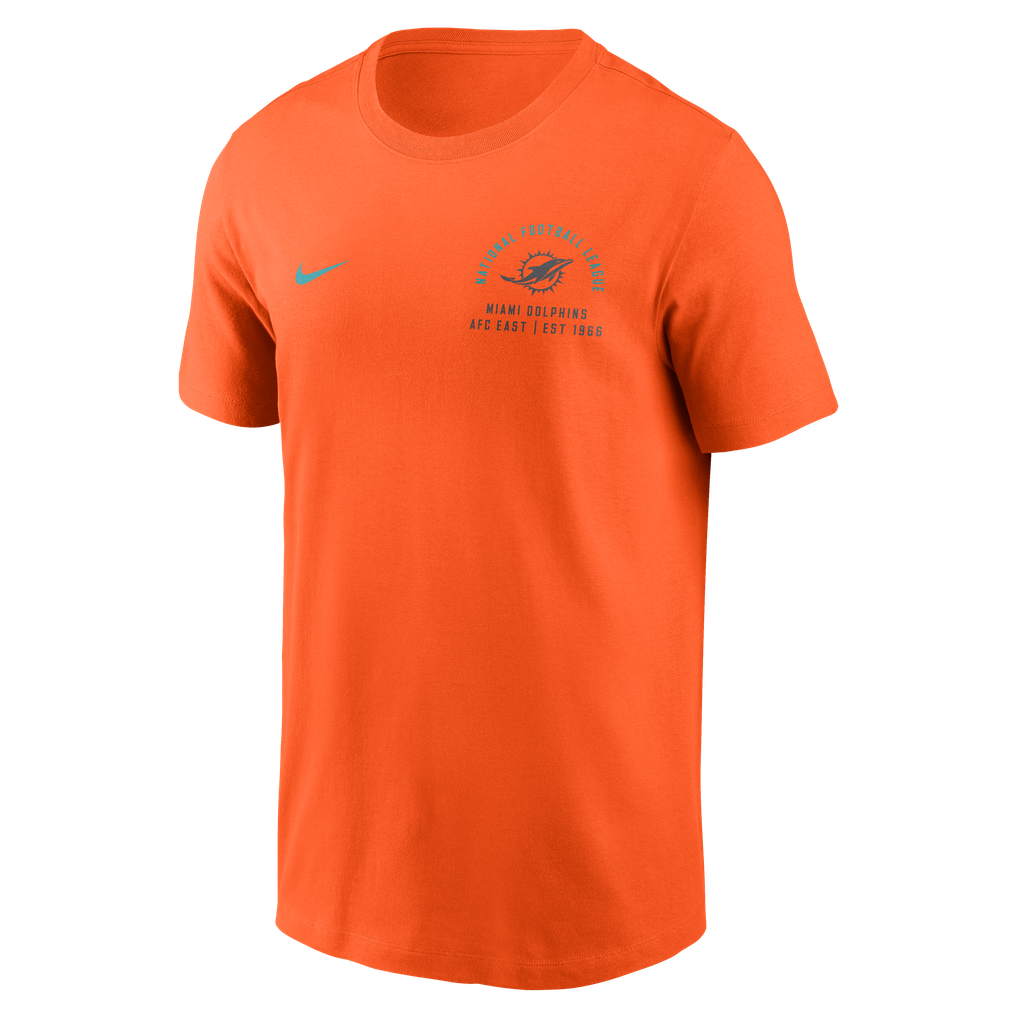 Miami Dolphins Nike Split Logo T-Shirt - Orange