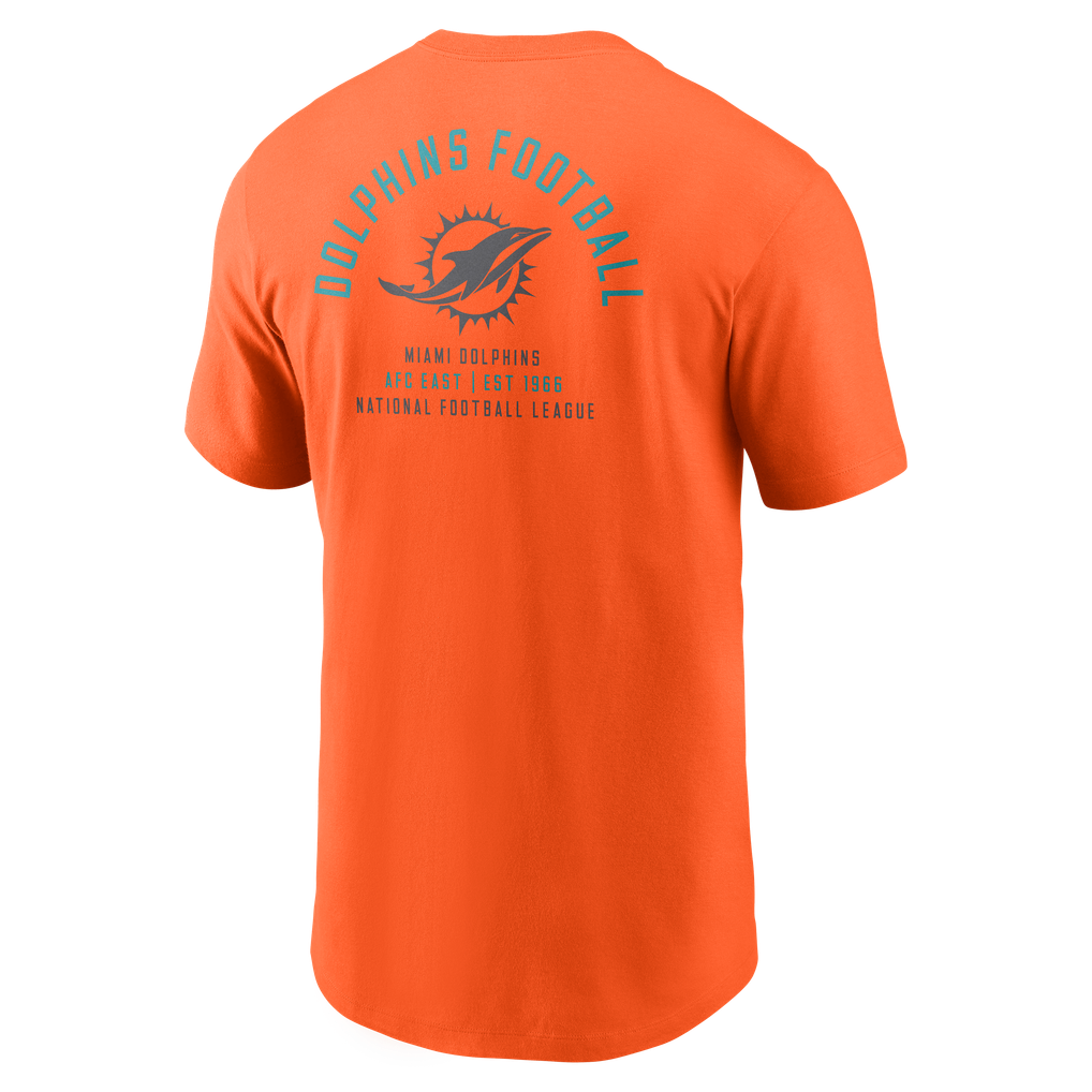 Miami Dolphins Nike Split Logo T-Shirt - Orange