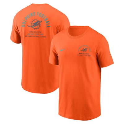 Miami Dolphins Nike Split Logo T-Shirt - Orange