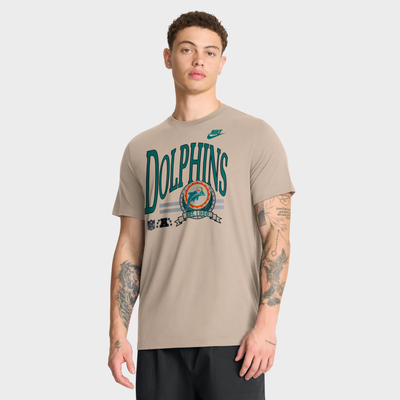 Miami Dolphins Nike Rewind Tri-Blend T-Shirt - Sand