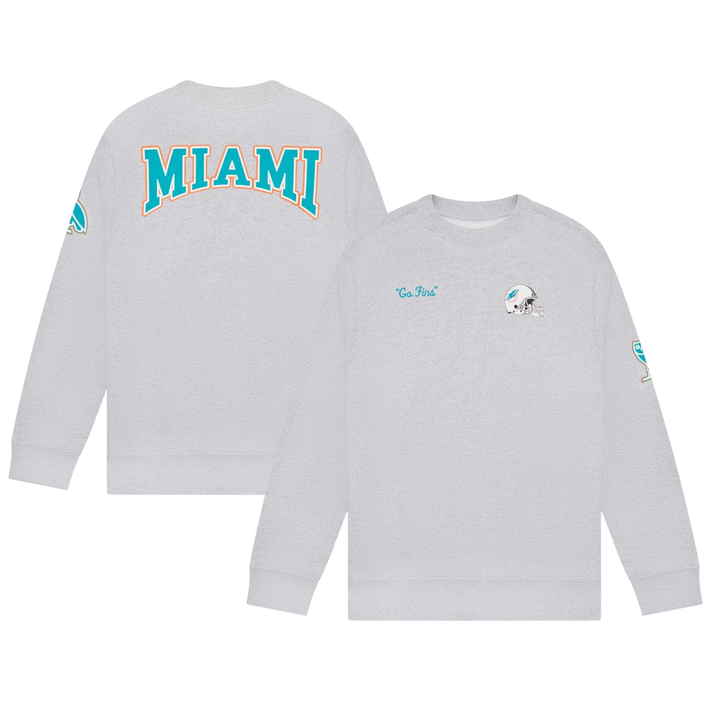Miami Dolphins OVO Pullover Sweatshirt - Heather Gray