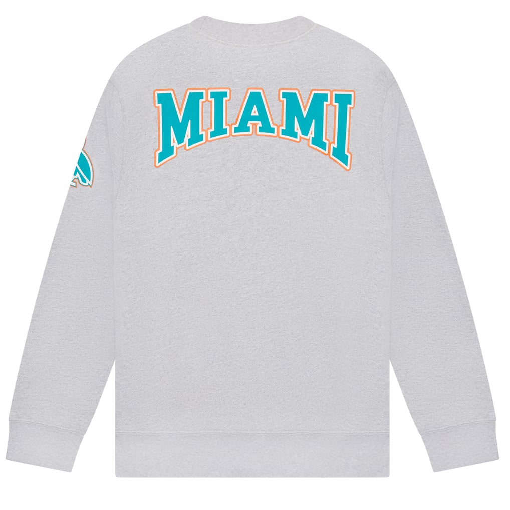 Miami Dolphins OVO Pullover Sweatshirt - Heather Gray
