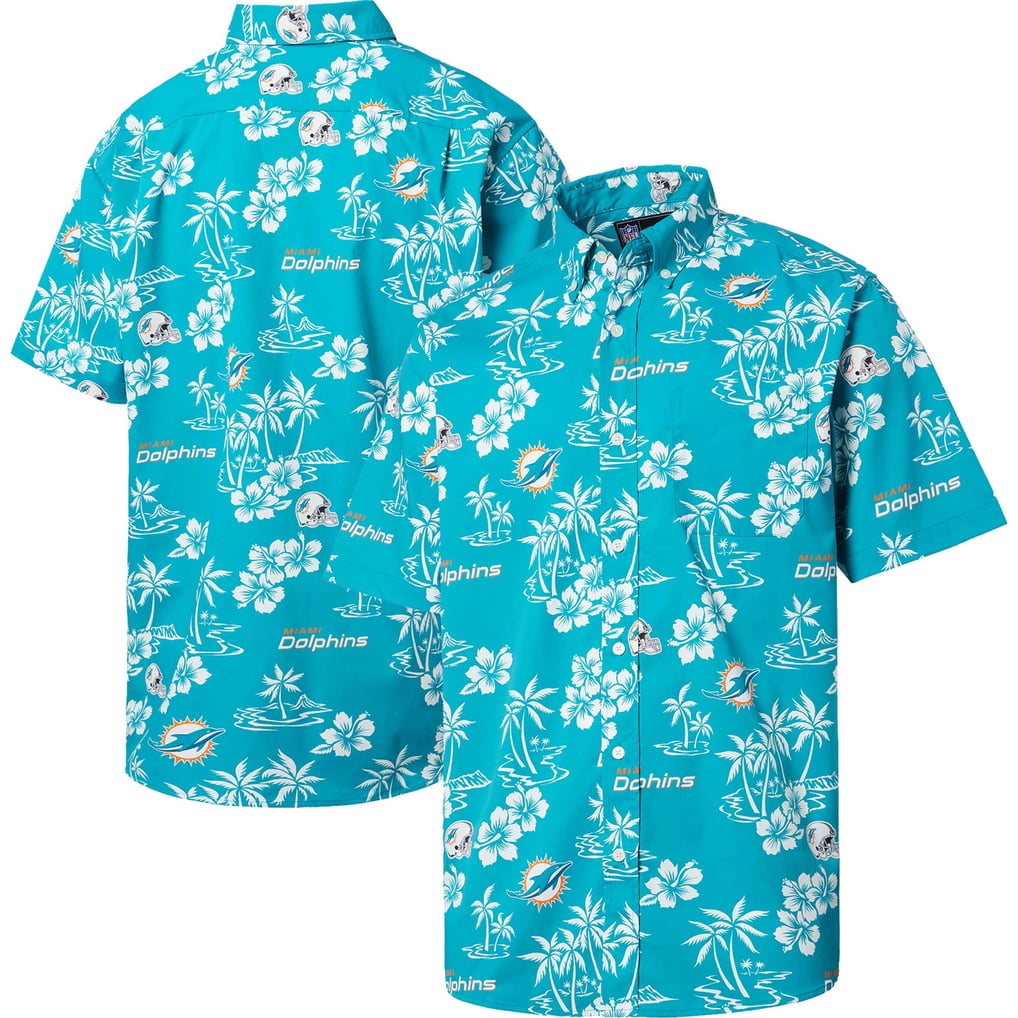 Miami Dolphins Reyn Spooner Kekai Button-Up Shirt - Aqua