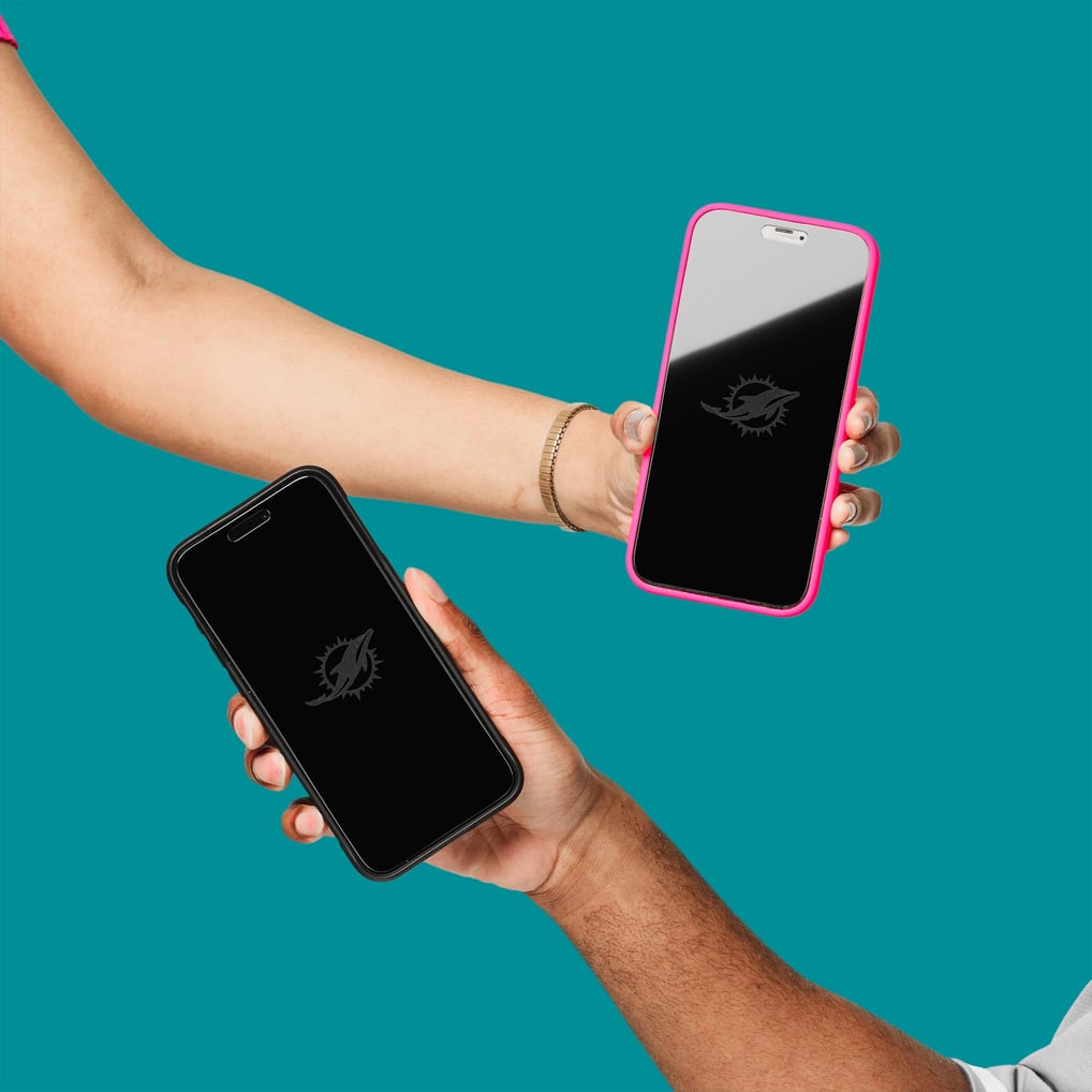 Miami Dolphins Clear iPhone Screen Protector