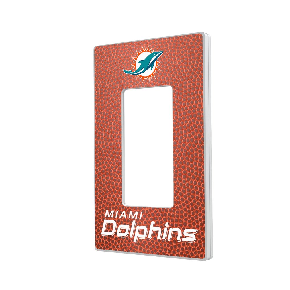Miami Dolphins Football Design Single Rocker Light Switch Plate