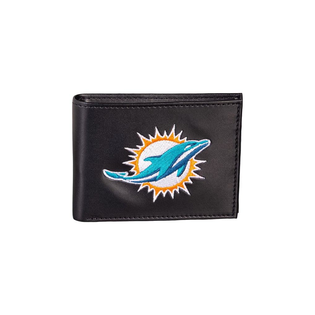 Miami Dolphins Synthetic Leather Embroidered Bifold Wallet