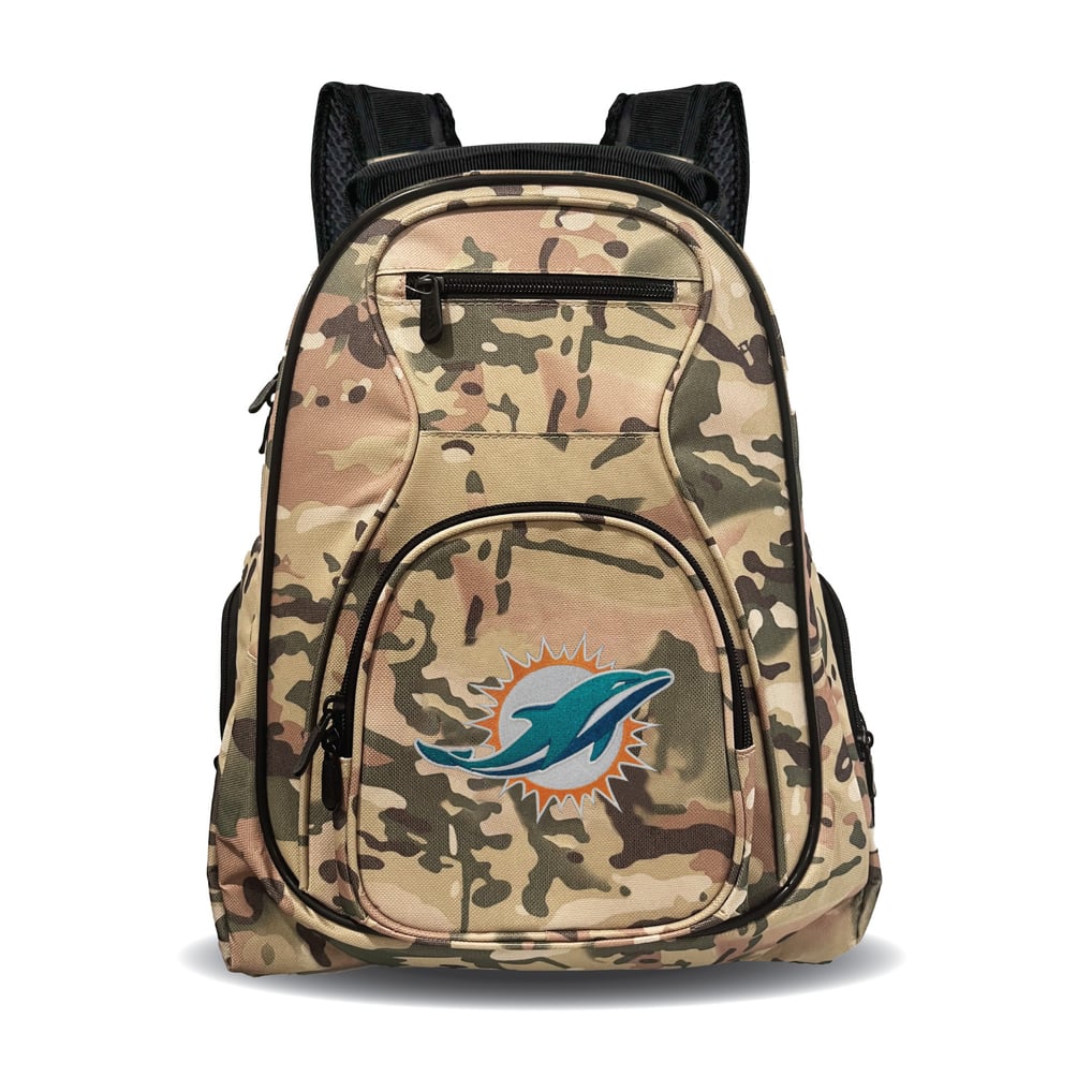 Miami Dolphins MOJO 19" Camo Premium Laptop Backpack