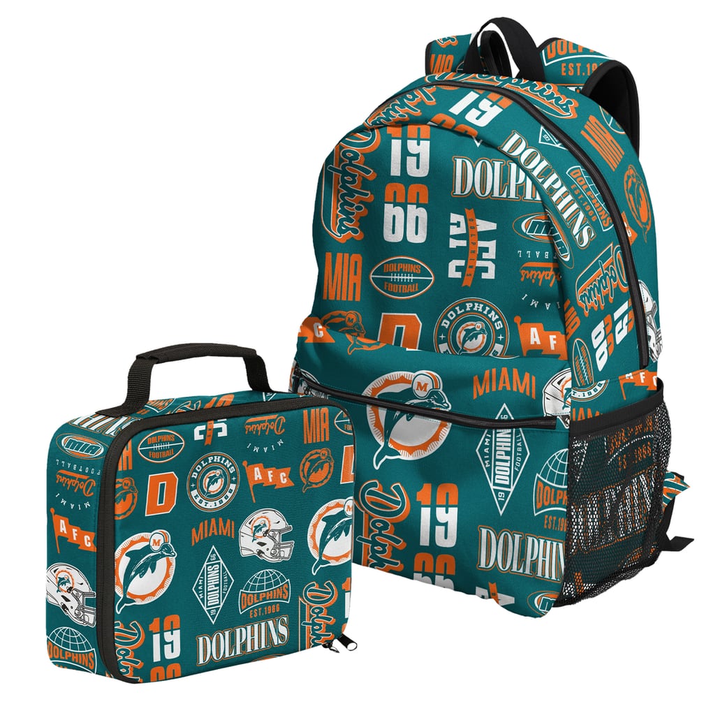 Miami Dolphins Outerstuff Backpack and Lunchbox Set