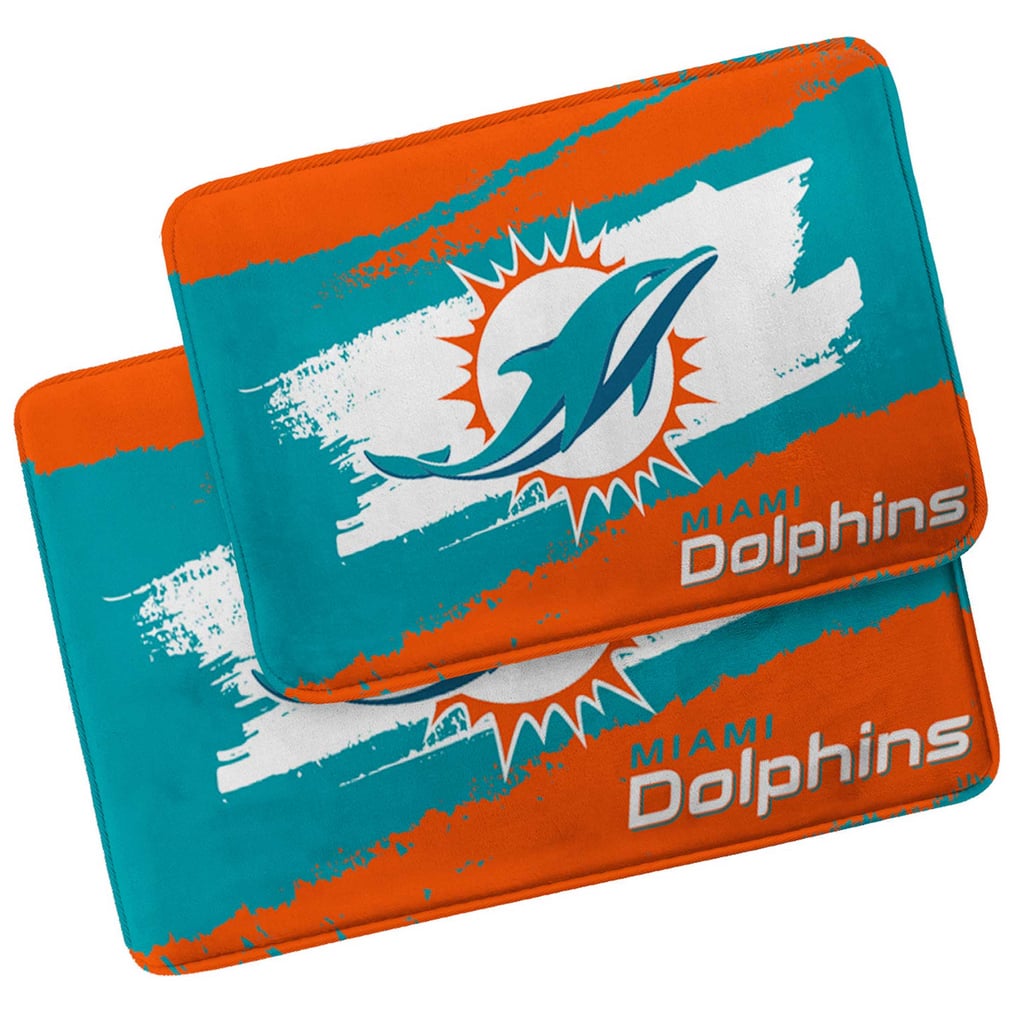 Miami Dolphins Pegasus Shower Curtain & Bath Mat Set