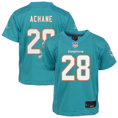 De’Von Achane Miami Dolphins Nike Preschool Team Game Jersey - Aqua